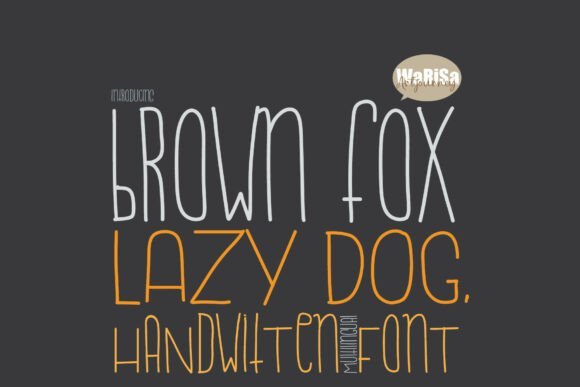 Brown Fox Lazy Dog Font