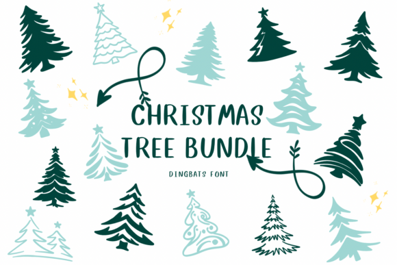 Christmas Tree Bundle Font