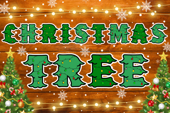 Christmas Tree Font