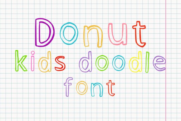 Donut Kids Doodle Font