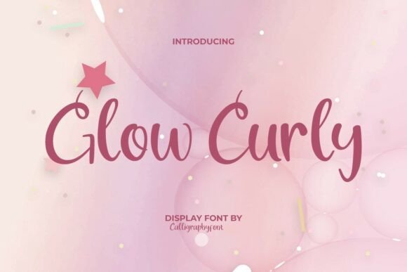 Glowcurly Font