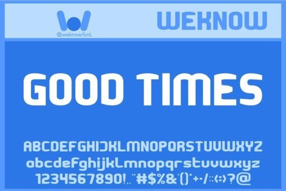 Good Times Font
